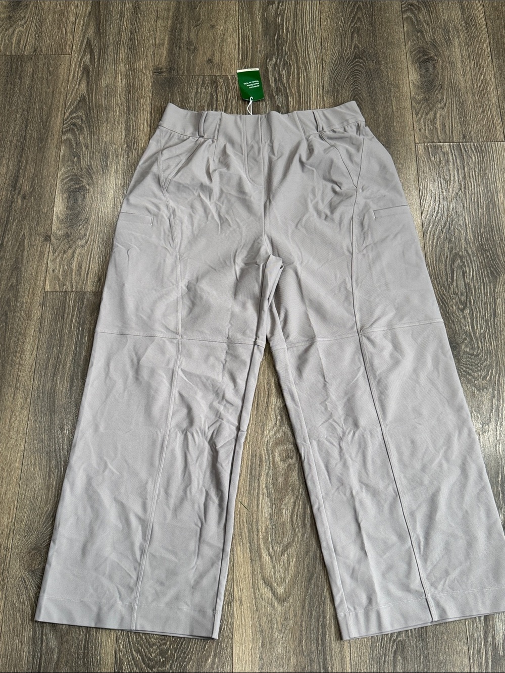 HALARA Wide-Leg Lounge Pants — Light Gray